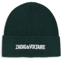 Zadig & Voltaire para niño. X60885 Gorro Cálido verde (T4= 14/16años), Casual, Algodón, moda infantil, outlet 2026.