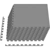 Syfax Tapete para piscina 40 uds. Gris 14,4 m² Espuma EVA
