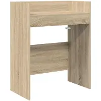 vidaXL Mesa de DJ , estilo Sonoma, 82 x 45 x 102 cm, material de madera