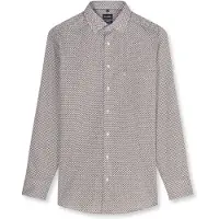 Olymp Camisa navy / chocolate / blanco