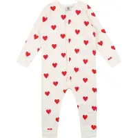 Petit Bateau Mono 'Dors' rojo / blanco natural