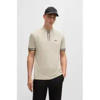 BOSS para hombre. 50525147 Polo Pariq beige (XL), Casual, Algodón, Manga corta, outlet 2026.