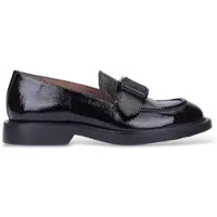 Wonders para mujer. A-5303 Mocasines de Piel Lack negro (36), Plano, Ninguno, Casual, Clásico, Charol, outlet 2026.