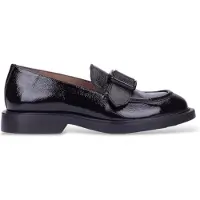 Wonders para mujer. A-5303 Mocasines de Piel Lack negro (40), Plano, Ninguno, Casual, Clásico, Charol, outlet 2026.