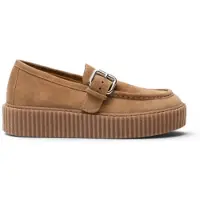 Weekend Max Mara para mujer. 2625526114600 Mocasines de Piel Wkanavetta marrón (39), Plano, 1 a 3cm, Ninguno, Casual, outle
