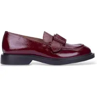 Wonders para mujer. A-5303 Mocasines de Piel Lack granate (41), Plano, Ninguno, Clásico, Charol, outlet 2026.
