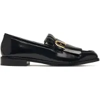 Furla para mujer. YM47FL1-T20000 Mocasines de Piel Lidia negro (41), Plano, Ninguno, Casual, Clásico, outlet 2026.