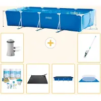 Intex Piscina rectangular de estructura - 450x220x84 cm - 7 piezas - Modelo S21130