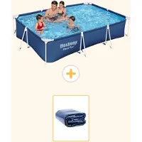 Bestway Steel Pro, rectangular, 300x201x66 cm, de 2 piezas, modelo S22296