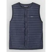 Patagonia - LW Down Sweater Vest - Chaleco de plumas size S, blanco/azul