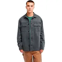 Quiksilver - Mohab Washed Twill L/S Shirt - Camisa size S, gris