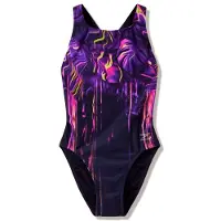 Speedo - Women's Female Placement Printed Powerback - Traje de baño size 36, azul