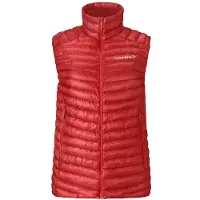 Norrøna - Women's Trollveggen Superlight Down800 Vest - Chaleco de plumas size S, rojo