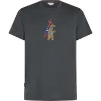 Icebreaker - Merino 150 Tech Lite S/S Tee Bear Tour - Camiseta de merino size S, gris/azul