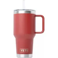 Yeti Rambler Straw Mug 35oz Straw Lid, Stag Red, taza térmica con tapa y pajita, 1L