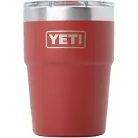 Yeti Rambler Stackable Cup 16oz Mag Slider Lid, Stag Red, Vaso térmico apilable con tapa, 473 ml