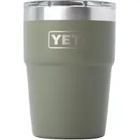 Yeti Rambler Stackable Cup 16oz Mag Slider Lid, Pampa Green, Vaso térmico apilable con tapa, 473 ml