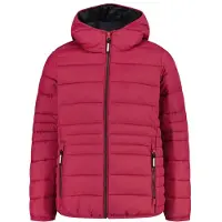 CMP - Girl's Down Jacket Fix Hood Taffeta - Chaqueta de fibra sintética size 152, fucsia