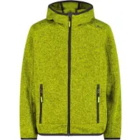 CMP - Boy's Jacket Fix Hood Jacquard Knitted - Forro polar size 116, oliva