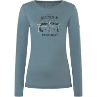 Super.natural - Women's Bike Enthusiast L/S - Camiseta de manga larga de merino size S, gris