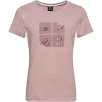 Chillaz - Women's Valencia Exploring The Outdoors - Camiseta de manga corta size 34, fucsia