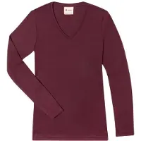 Engel - Women's Shirt L/S - Camiseta de merino size 38/40, rojo