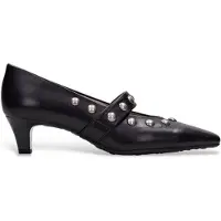 Hispanitas para mujer. HI265002 Zapatos de Piel Viena negro (36), 3 a 5cm, Ninguno, Clásico, outlet 2026.