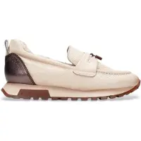 Hispanitas para mujer. PHI265164 Zapatillas de Piel Oregon beige (40), 1 a 3cm, Ninguno, Casual, outlet 2026.