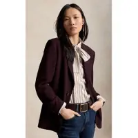 Ralph Lauren para mujer. 211B17223001 Blazer de crepé de lana lila (38), Casual, Clásico, outlet 2026.