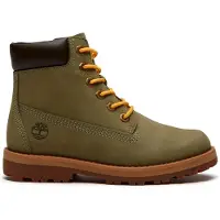 Timberland unisex para niños. TB0A6BKTEP01 Botas de piel Courma Kid verde (30), Plano, Nobuck, Cremallera, Outdoor, moda infantil, Timberlan