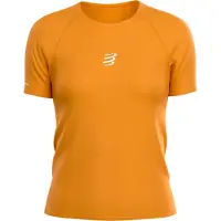 Compressport - Ropa trail running mujer - Trail Racing SS Tshirt W Apricot para Mujer - Talla M - Naranja