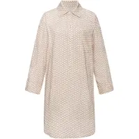 LASCANA Camiseta de noche beige / blanco