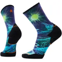 Smartwool - Trail Run TC Treeline Print Crew Socks - Calcetines de running size 38-41, azul