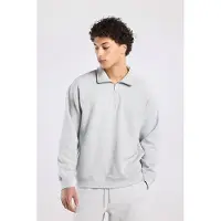America Today Sidney Half Zip Light Grey Melange Talla: S | Jerséis Outlet | Hombre | Gris