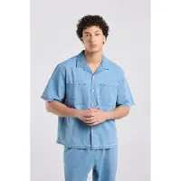 America Today Imro Medium Blue Talla: XXL | Camisas Casuales Outlet | Hombre | Azul