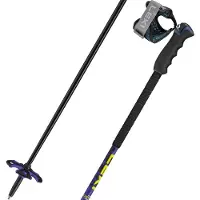 LEKI - Bastones de esquí de travesía - Detect Vario TR XL de Aluminio - Negro