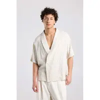 America Today Isko White/grey Talla: XL | Camisas Casuales Outlet | Hombre | Blanco