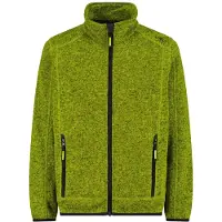 CMP - Boy's Jacket Jacquard Knitted - Forro polar size 128, oliva