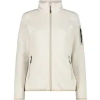 CMP - Women's Jacket Jacquard Knitted - Forro polar size 40, beige/blanco