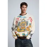 Desigual , Jersey Estampado Japón, Blanco, XL