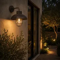 Lightbox Aplique de pared colgante, resistente a salpicaduras, para uso en exteriores, 29x24