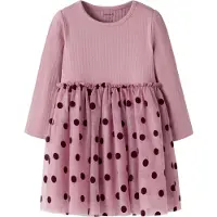 Name it Vestido 'NMFNAGINA' altrosa / negro