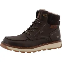 Mustang Botas con cordones marrón oscuro / marrón moteado