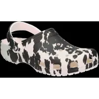 Crocs Zuecos marrón oscuro / blanco