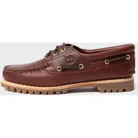 Timberland para mujer. TB0A19VAD571 Náuticos de piel Authentic marrón (37.5 W), Plano, Cordones, Casual, Clásico, outlet 2026.