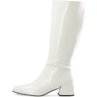 Bianco Biajolanda A La Rodilla Botas Con Tacón Blanco 40
