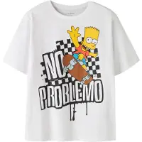 TWO SOON Camiseta 'The Simpsons' amarillo / naranja / negro / blanco