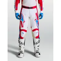 Alpinestars Pantalones Racer Hunt 2027 White Fire Red Ucla Blue, Talla: 30