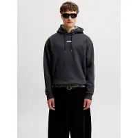 Jack & Jones Sudadera 'JCOCLUB' gris claro / negro / blanco