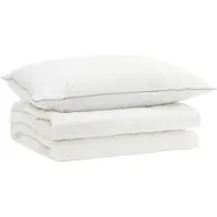 vidaXL Juego de ropa de cama de plumón de ganso 90%, modelo FULDA, 2 piezas, 135 x 200 cm, ideal para verano
